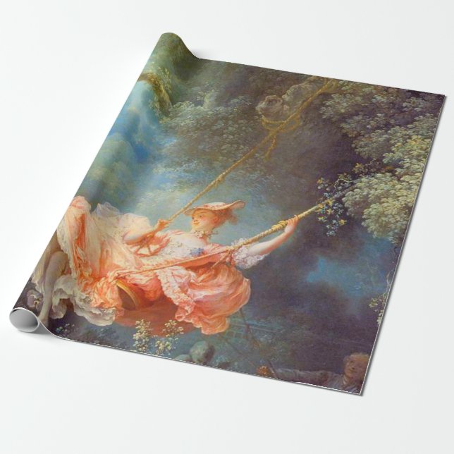 Papel De Presente Jean Honore Fragonard The Swing (Desenrolado)
