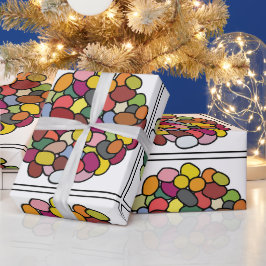 Papel De Presente Jelly Bean Colorful Jelly Bean