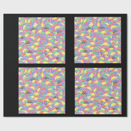 Papel De Presente Jelly Bean Wrapping Papper