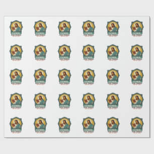Papel De Presente Jesus Código QR Borroso Não Funciona Menu Humor Té