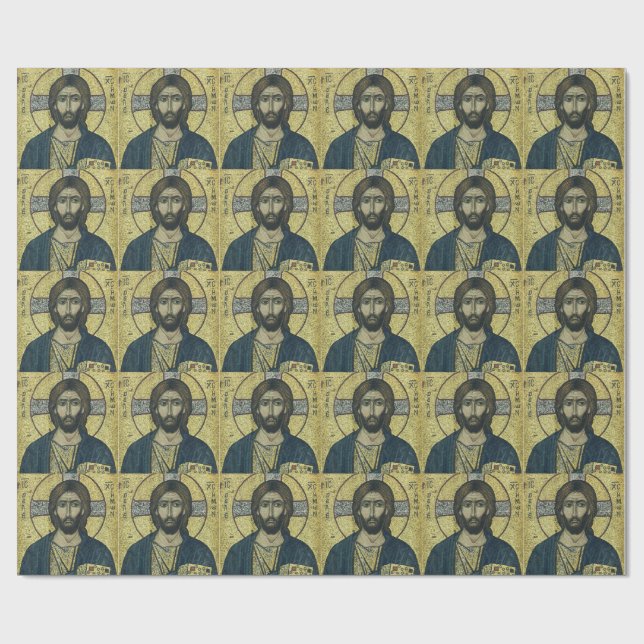 Papel De Presente Jesus Cristo Pantocrator (Aberto)