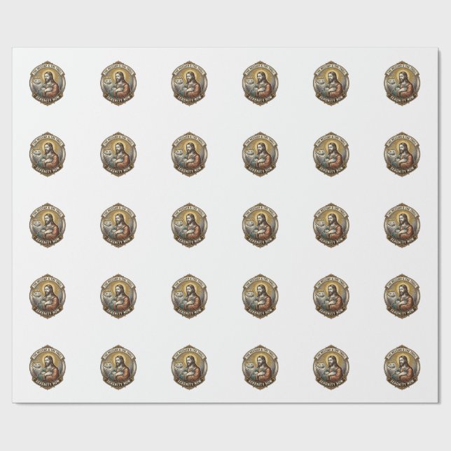 Papel De Presente Jesus Cruzando os Braços Emoji de Rosto de Troll d (Aberto)