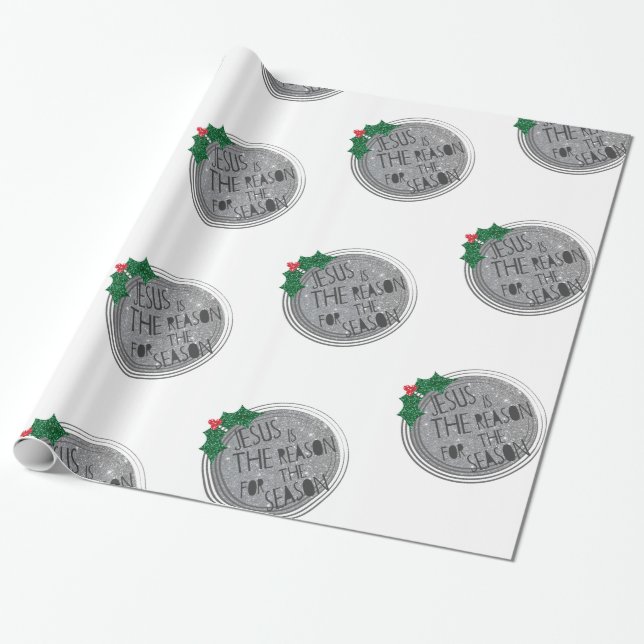 Papel De Presente Jesus é a razão para a estação (Desenrolado)