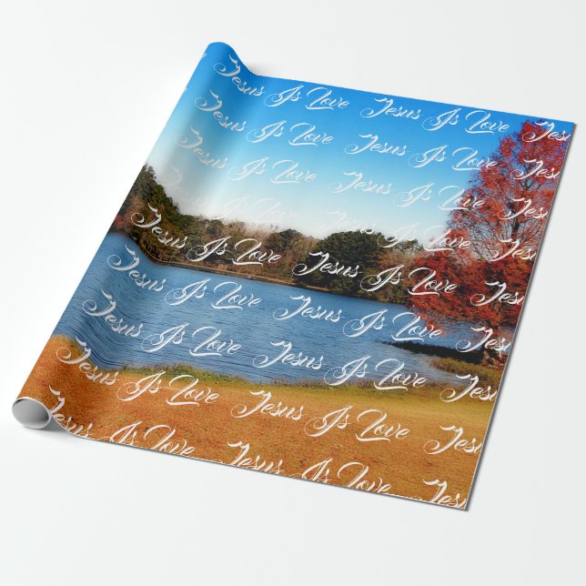 Papel De Presente Jesus é amor (Desenrolado)