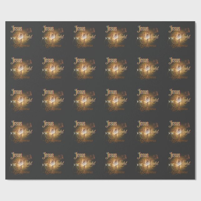 Papel De Presente  Jesus É Minha Luz – Halloween  (Aberto)