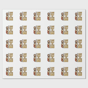 Papel De Presente Jesus engraçado eu vi aquilo e vou contar ao papai
