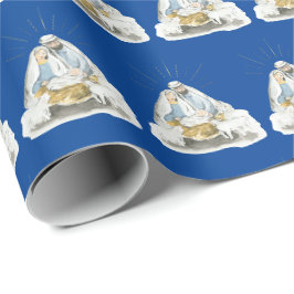 Papel De Presente Jesus,Mary,Joseph Natal