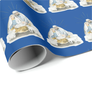 Papel De Presente Jesus,Mary,Joseph Natal