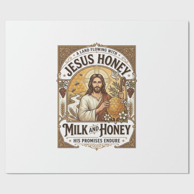 Papel De Presente Jesus Mel Mel E Mel Jesus Mel Mel E Mel (Aberto)