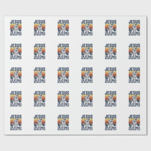 Papel De Presente Jesus O Levantador de Peso Definitivo Camiseta de 