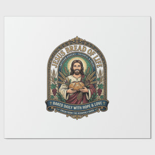 Papel De Presente Jesus Pão Da Vida Jesus Pão Vida Padaria Cristo