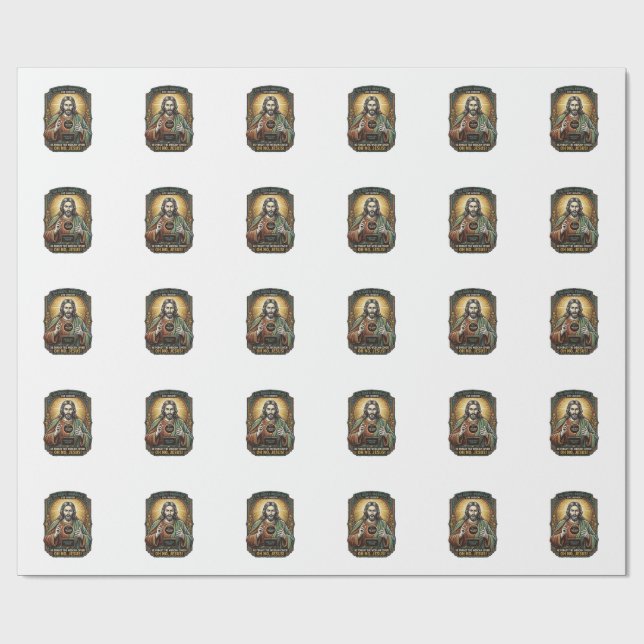 Papel De Presente Jesus Tela Preta Cobertura de Webcam Esquecida Vir (Aberto)