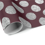 Papel De Presente Jewelry Maroon Burgundy Silver Pontos Vip<br><div class="desc">Mínimalismo e Elegance Glam e Chic Delicate Wrappaper</div>