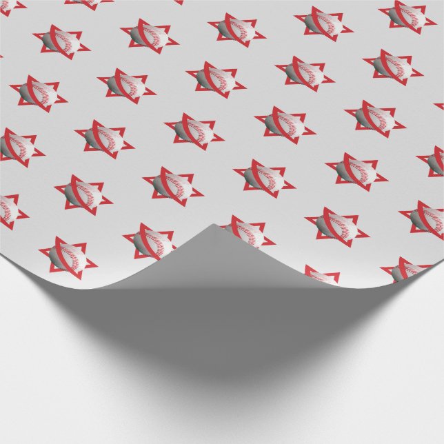 Papel De Presente Jewish Baseball Jewish Wrapper Paper (Ponta)