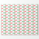 Papel De Presente Jingle Red Jingle White Christmas<br><div class="desc">Este papel de embrulho divertido,  com as palavras "jingle jingle" em vermelho e verde sobre um fundo branco,  fará com que todos os seus presentes de férias fiquem ainda mais alegres! Para mais diversão,  junte-se à fita correspondente de "sinos"!</div>