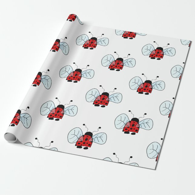 Papel De Presente Joaninha (Desenrolado)