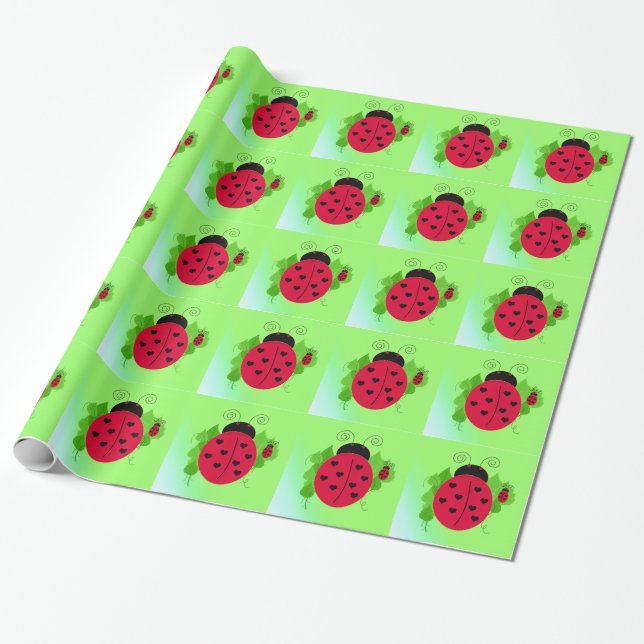 Papel De Presente Joaninhas Caprichosas (Desenrolado)