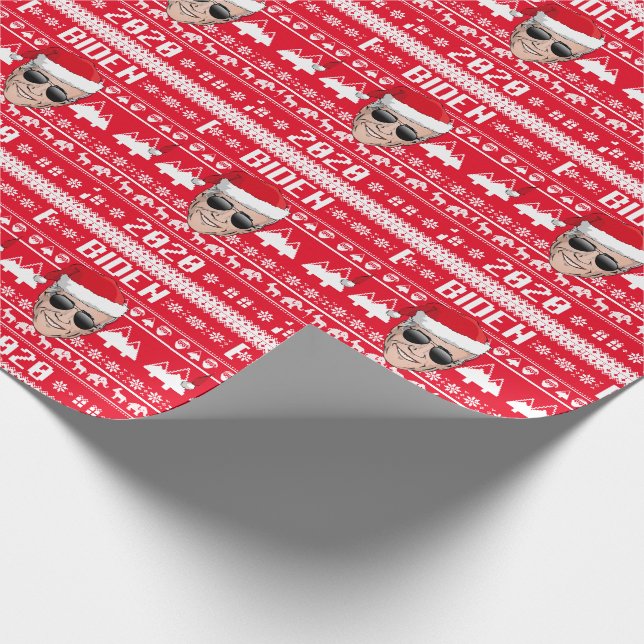 Papel De Presente Joe Biden 2020 Natal Feio (Ponta)