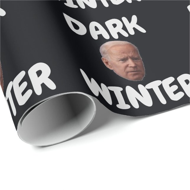 PAPEL DE PRESENTE JOE BIDEN DARK WINTER CHRISTMAS WRAPPING PAPEL (Ponta do rolo)