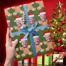 Papel De Presente Joe Biden Face Personalizada Face Foto Gingerpão