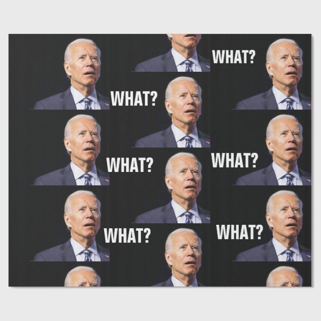PAPEL DE PRESENTE JOE BIDEN FUNNY WRAPPER (Aberto)