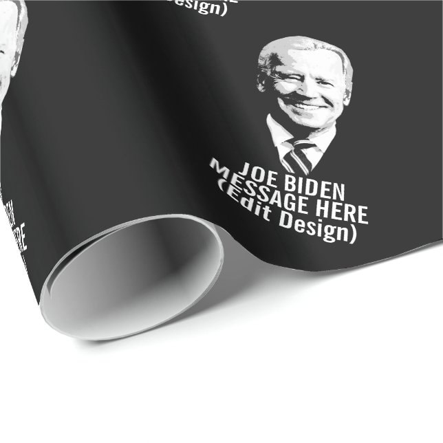 Papel De Presente Joe Biden Personalizado (Ponta do rolo)