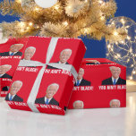 PAPEL DE PRESENTE JOE BIDEN, VOCÊ NÃO É NEGRO! FUNNY CHRISTMAS WRAPP<br><div class="desc">VOCÊ NÃO É NEGRO! JOE BIDEN WRAPPING PAPER</div>