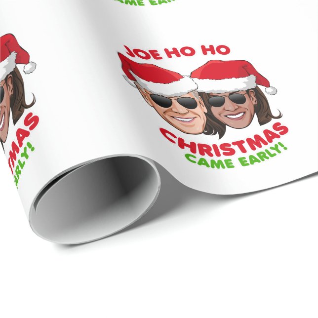 PAPEL DE PRESENTE JOE HO HO - NATAL CHEGOU CEDO (Ponta do rolo)