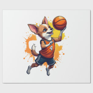 Papel De Presente Jogador  Basquetebol  Chihuahua  Esporte  Enterrad