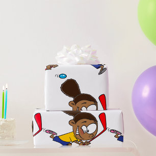 Papel De Presente Jogador de hóquei