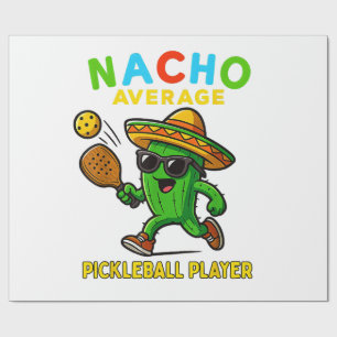 Papel De Presente Jogador de pickleball não médio