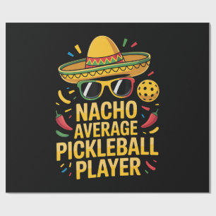 Papel De Presente Jogador de pickleball não médio