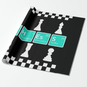Papel De Presente Jogador De Xadrez Lover Mesa Periódica Homens Eng