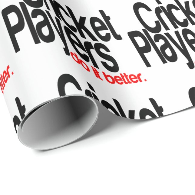 Papel De Presente Jogadores de críquete fazem melhor (Ponta do rolo)