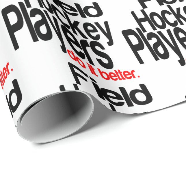 Papel De Presente Jogadores de hóquei em campo fazem melhor (Ponta do rolo)