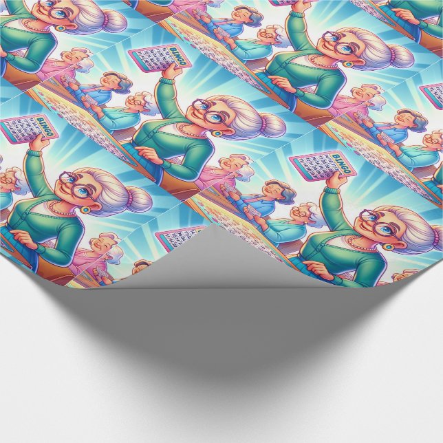 Papel De Presente Jogo Bingo - Ocasião (Ponta)