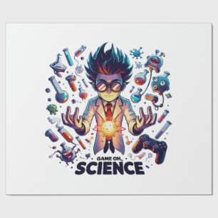 Papel De Presente Jogo de Concoção Química, Tema Ciência