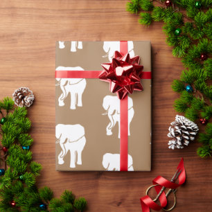 Papel De Presente Jogo de Natal para troca de presente de elefante b