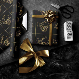 Papel De Presente Jogo de RPG Mesa de Fantasia em Ouro, Jogador de