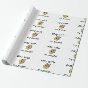 Papel De Presente Jogo engraçado do dreidel do chanukah de Hanukkah