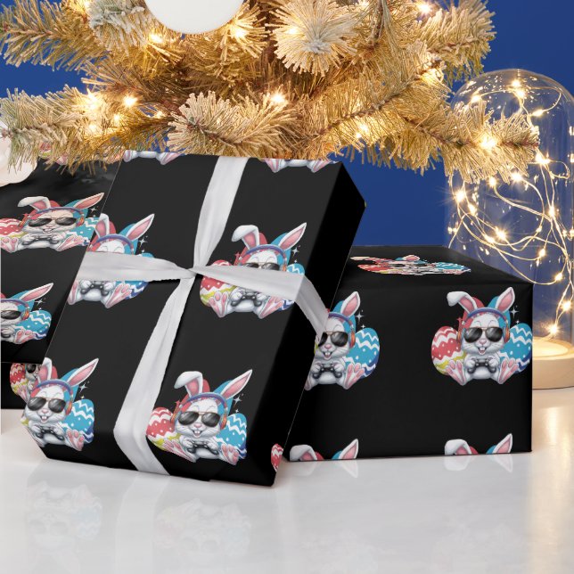 Papel De Presente Jogos de game Felz pascoa Bunny Rabbit (Feriados)