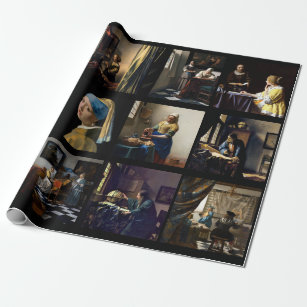 Papel De Presente Johannes Vermeer - Mosaico de Masterworks