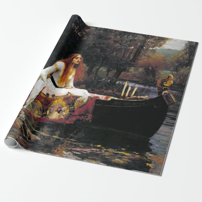Papel De Presente John William Waterhouse A Senhora de Shalott (Desenrolado)