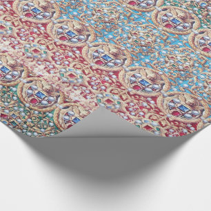 PAPEL DE PRESENTE JOIAS ANTIGAS MINIATURAS,GEMSTONES,PÉARAS, ÂNGULOS