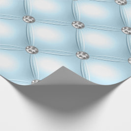 Papel De Presente Joias Azuis bonito Puffy