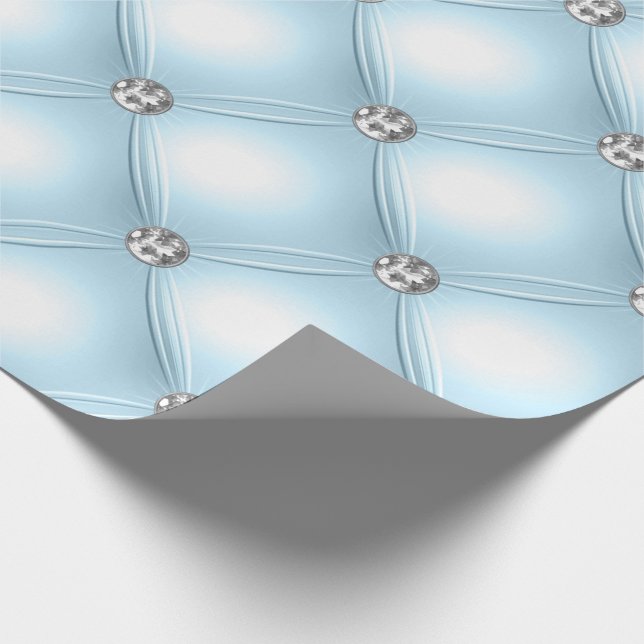 Papel De Presente Joias Azuis bonito Puffy (Ponta)