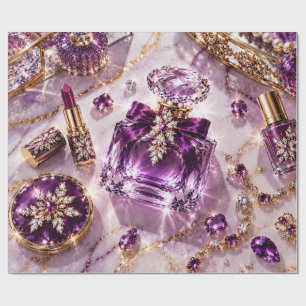 Papel De Presente Joias de Perfume Roxo Âmbar