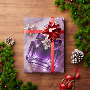 Papel De Presente Joias de Perfume Roxo Âmbar