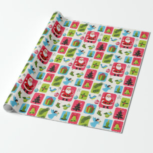 Papel De Presente Jolly & Bright: Papais noeis e Amigos