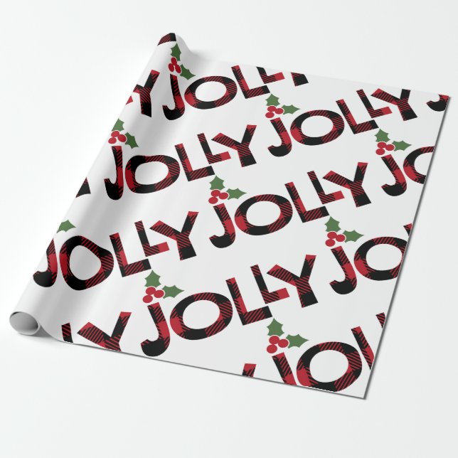 Papel De Presente Jolly Christmas (Desenrolado)